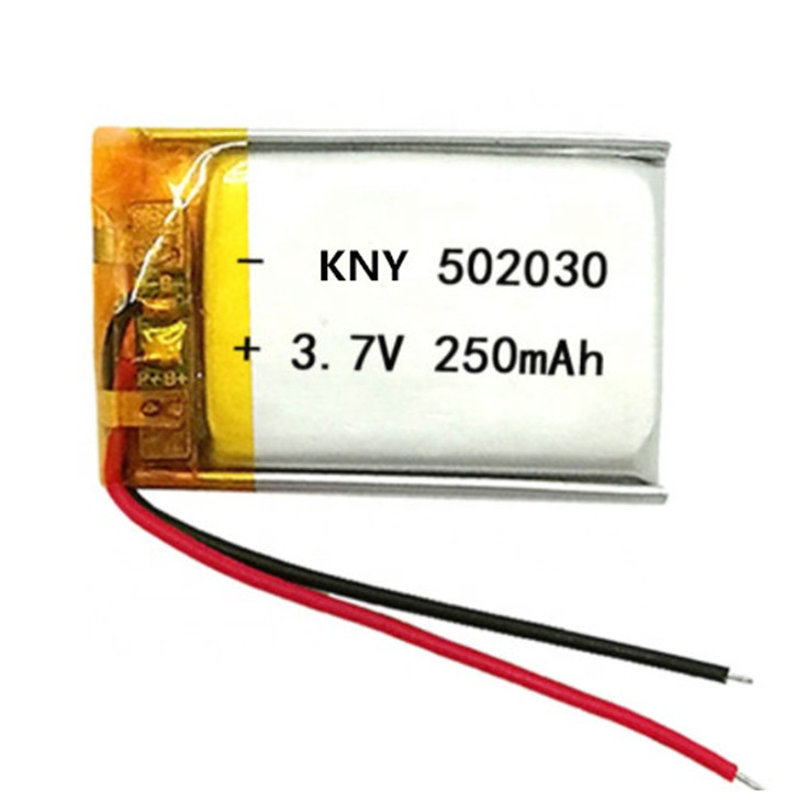 502030 transmisor de litio Bluetooth batería de polímero de 250mAh
