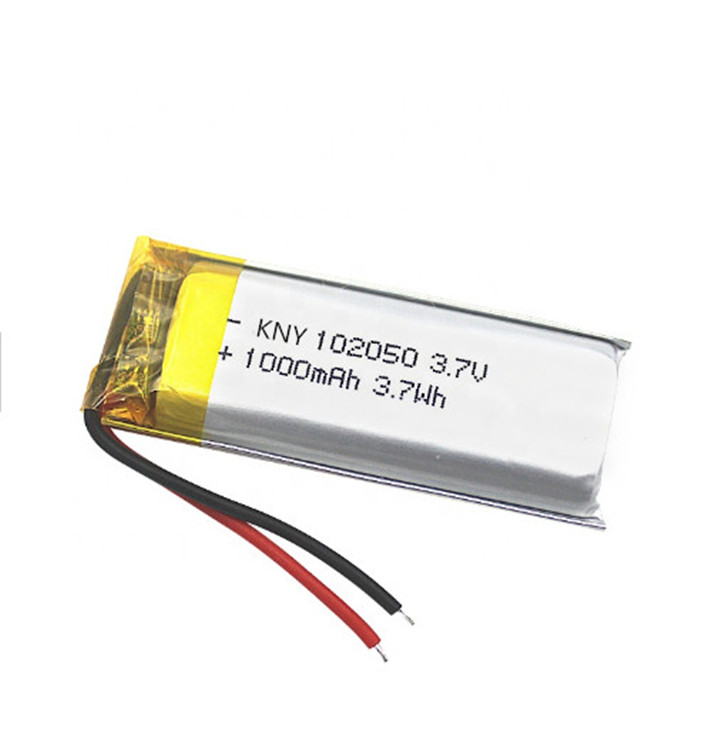 batería certificada li-po 3.7v 1000mah 102050 para luces de pesca