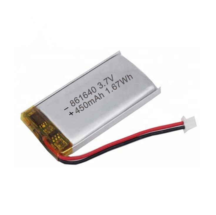 Batterie interne au lithium polymère de remplacement 3.7V 400mAh 861640 pour montre intelligente MP3