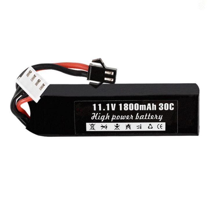 Batterie au lithium à haut débit pour bombe à eau électrique 11.1 batterie v 1800mah 30c