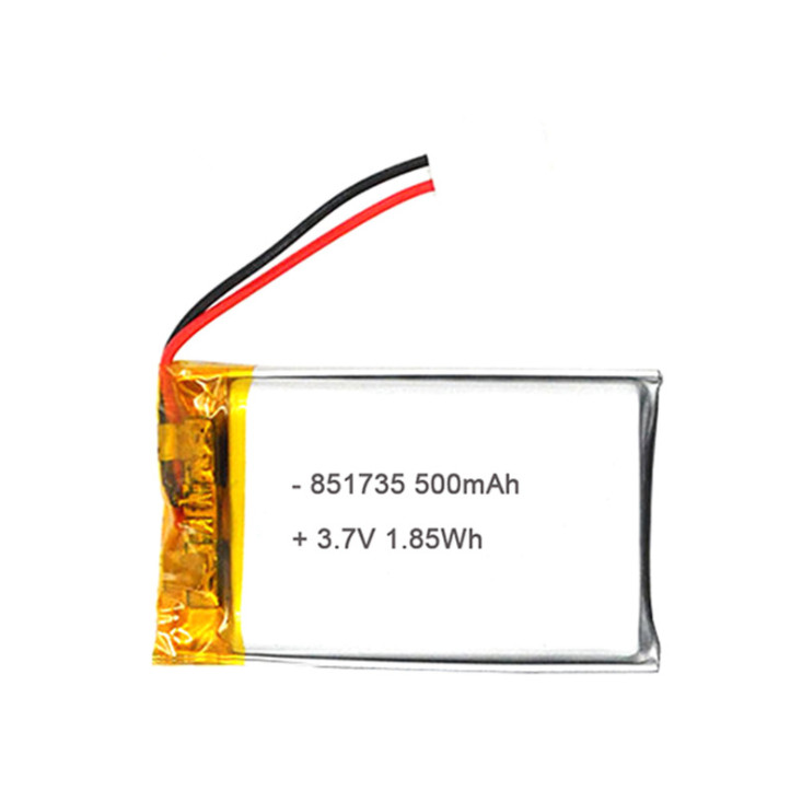 3.7V,500mAh Batterie für tragbare Geräte,851735 Li-Po Ionen-Akku für GPS MP4 MP5 PSP Mobiler Pocket PC E-Books Bluetooth
