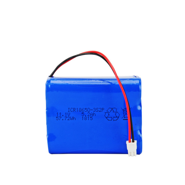 11.1V,5200mAh portable electronic devices batteries, Rechargeable lithium batteries ICR18650-3s2p built-in PCB