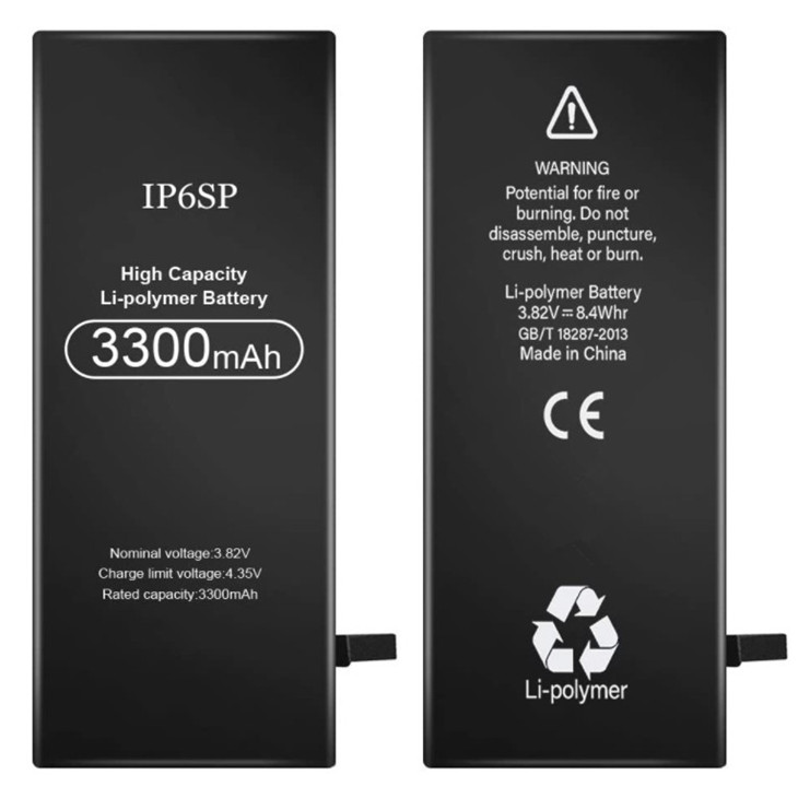Batería de repuesto para iPhone 6s plus, 3300Batería de repuesto de polímero de litio de alta capacidad mAh con kit completo de herramientas de reparación