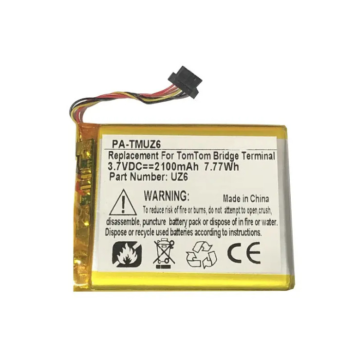 2100mAh Li-Polymer GPS battery for TomTom Bridge terminal UZ6