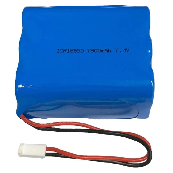 Pacote de bateria recarregável de íon de lítio 7,4 V 7800 mAh personalizado / 2 Conectores de pinos