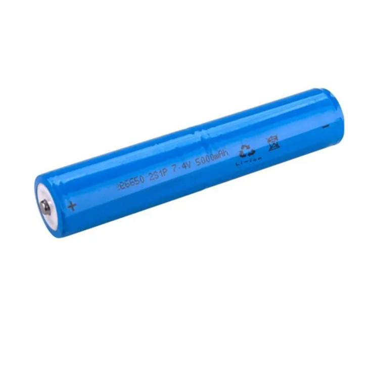 Customized 2S1P Li-ion 7.4V 5000mAh 26650 battery pack for flashlight Nebo 12K