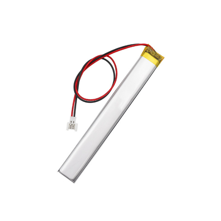 Bateria de tira de polímero de lítio 3.7V1600mAh personalizada para caneta de leitura/lâmpada doméstica