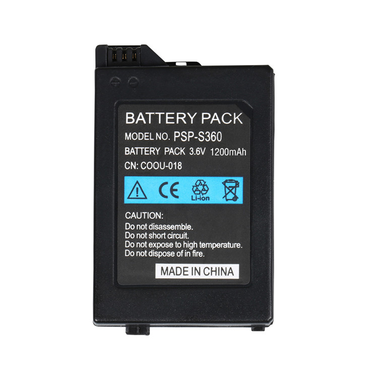Batteria sostitutiva agli ioni di litio OEM PSP-S110 da 3,7 V,1200mAh per la console di gioco portatile Sony Playstation PSP2000 (PSP Sottile&Light) PSP2004 PSP2003 PSP2001 PSP3004 PSP3003 PSP3001